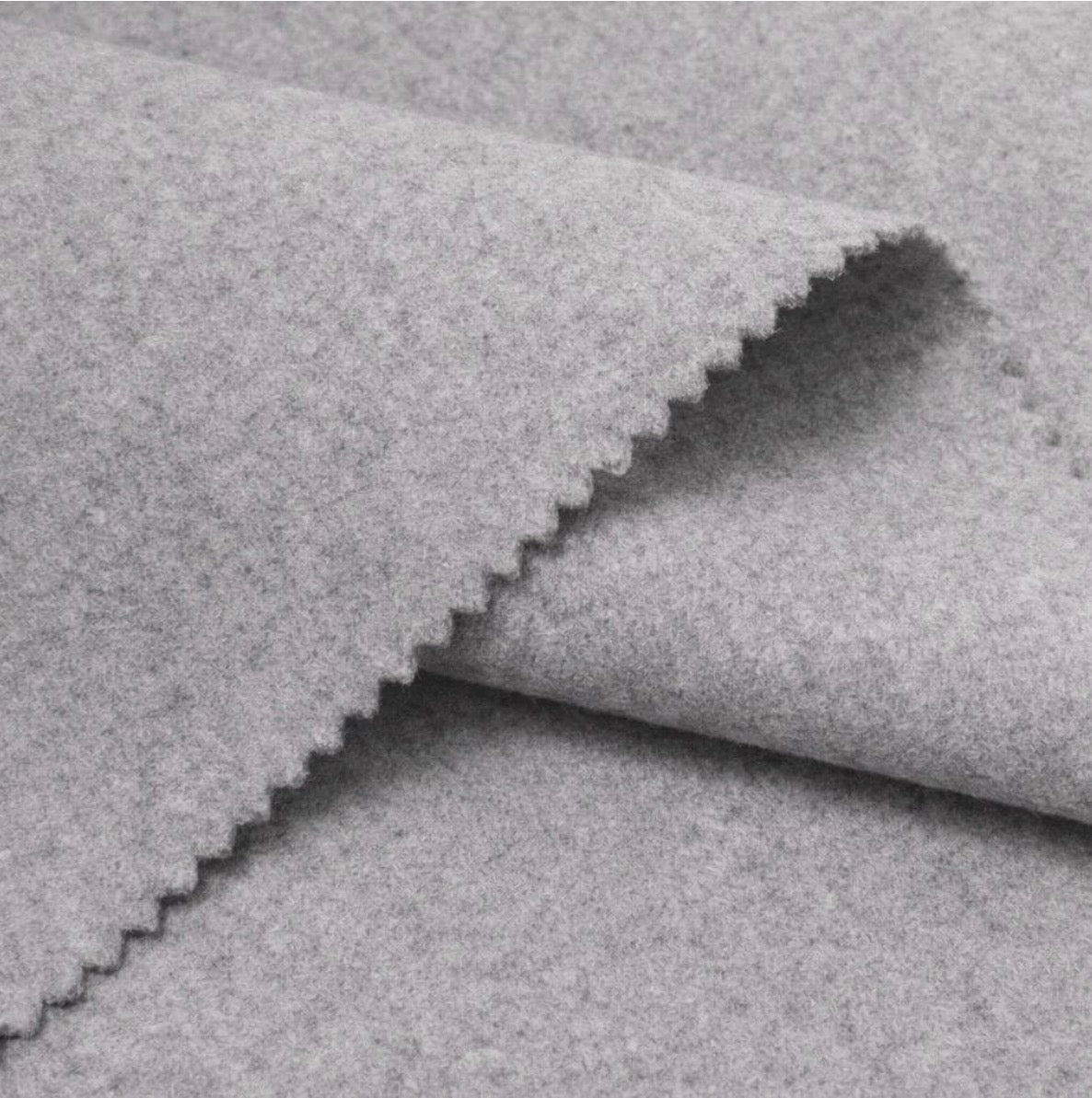 Heavyweight Melton Wool Fabric - 60% Wool Blend - By The Metre