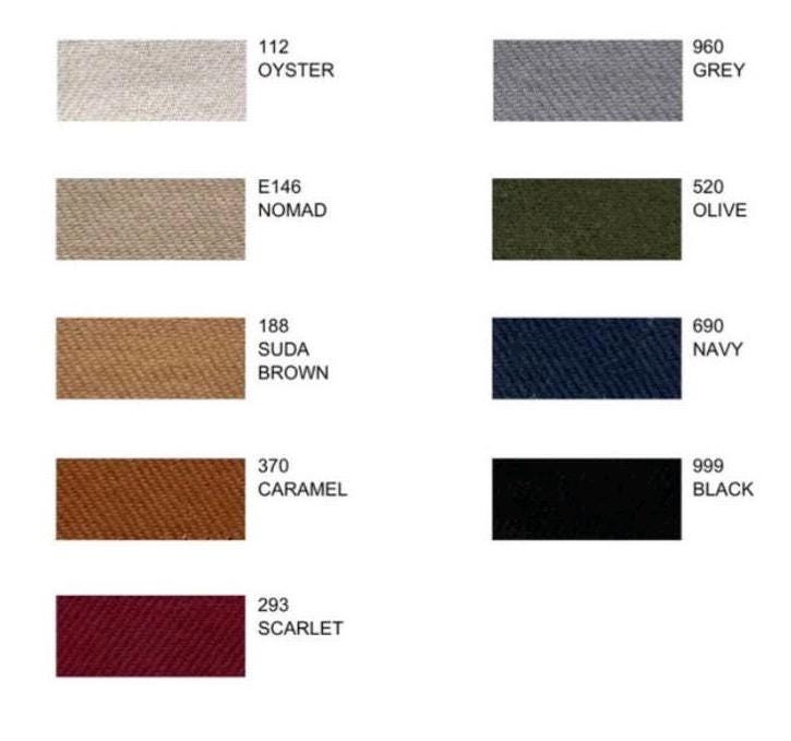 Organic Cotton Twill Fabric: Sustainable Brushed Twill, 55" Wide