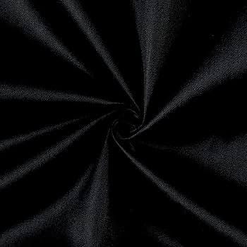 Black and White Twill Fabric: 65/35 Poly-Cotton Blend, 57" Wide