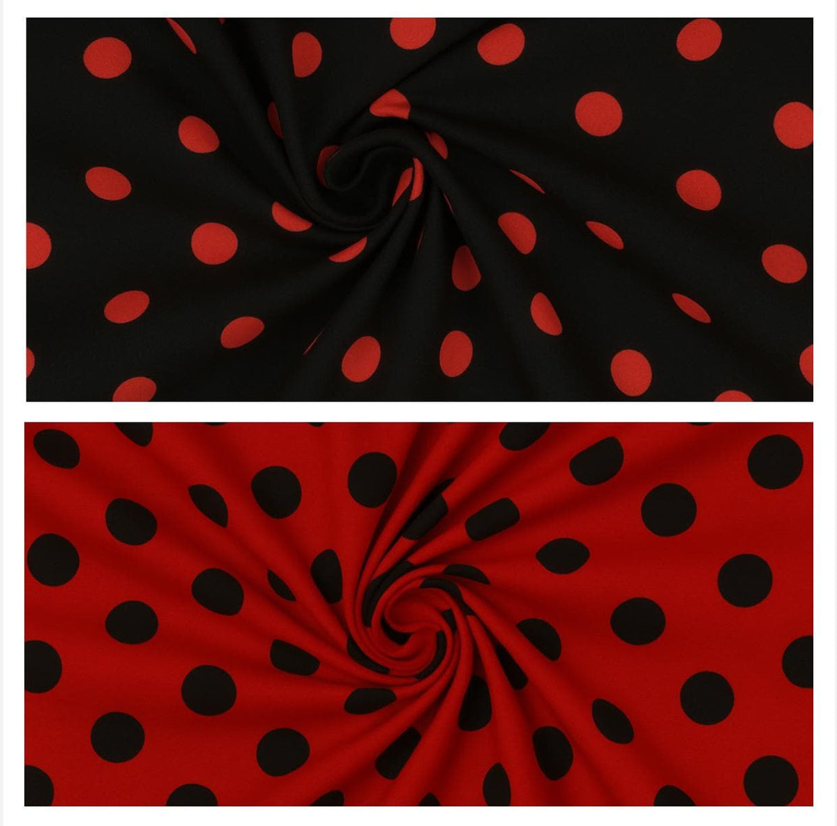 Polka Dot Lycra Spandex Fabric: 4-Way Stretch Dancewear Costume Fabric
