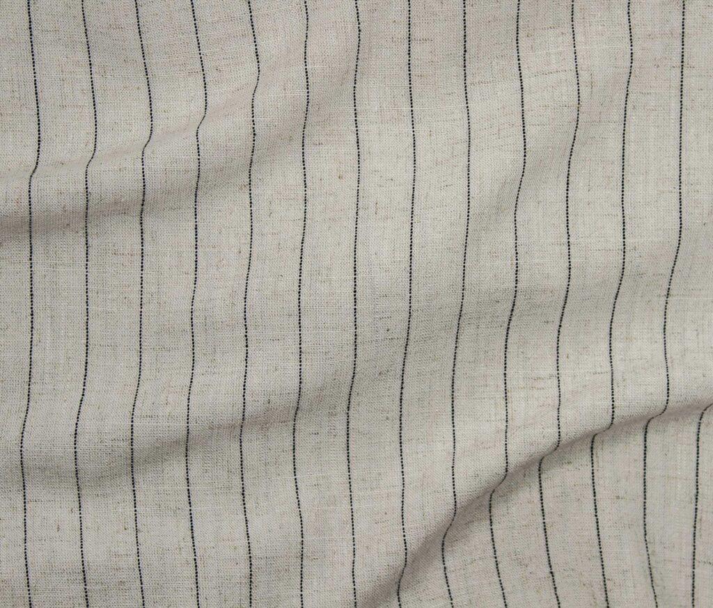 Serica Noil Stripe Fabric - Rayon Linen Blend Pinstripe Apparel Textile