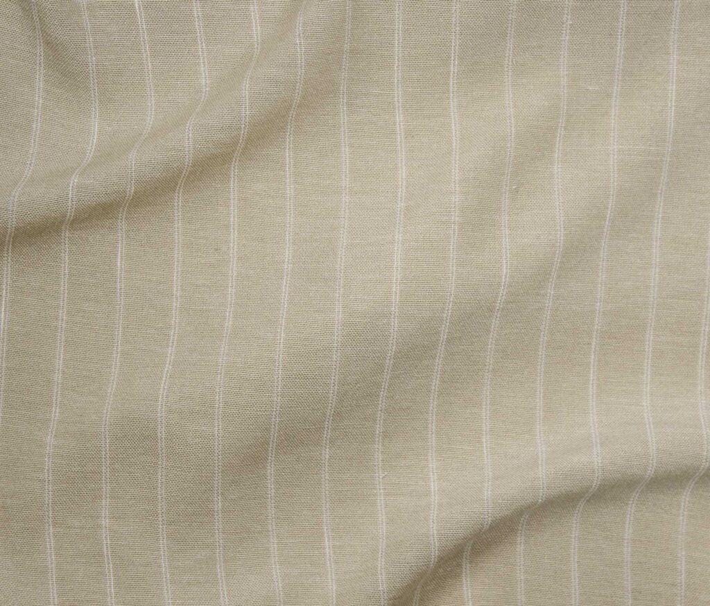 Nayeli Stripe Linen Look Fabric - Lightweight Polyester Textile for Summer Apparel