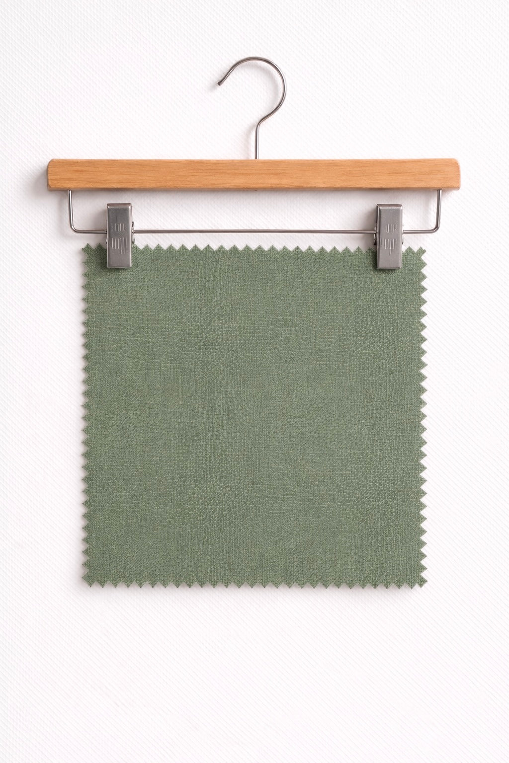 Sage Green and Black TENCEL™ Lyocell Linen Slub Fabric | 200 GSM, Soft Drapey