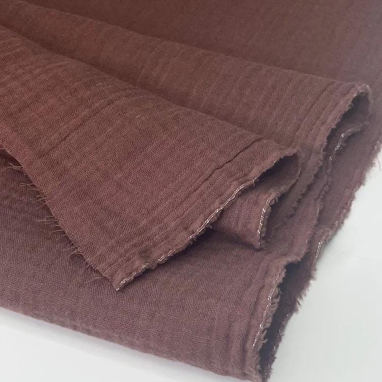 Organic Double Gauze Cotton Fabric: Lightweight, Soft, Breathable - 50" Wide