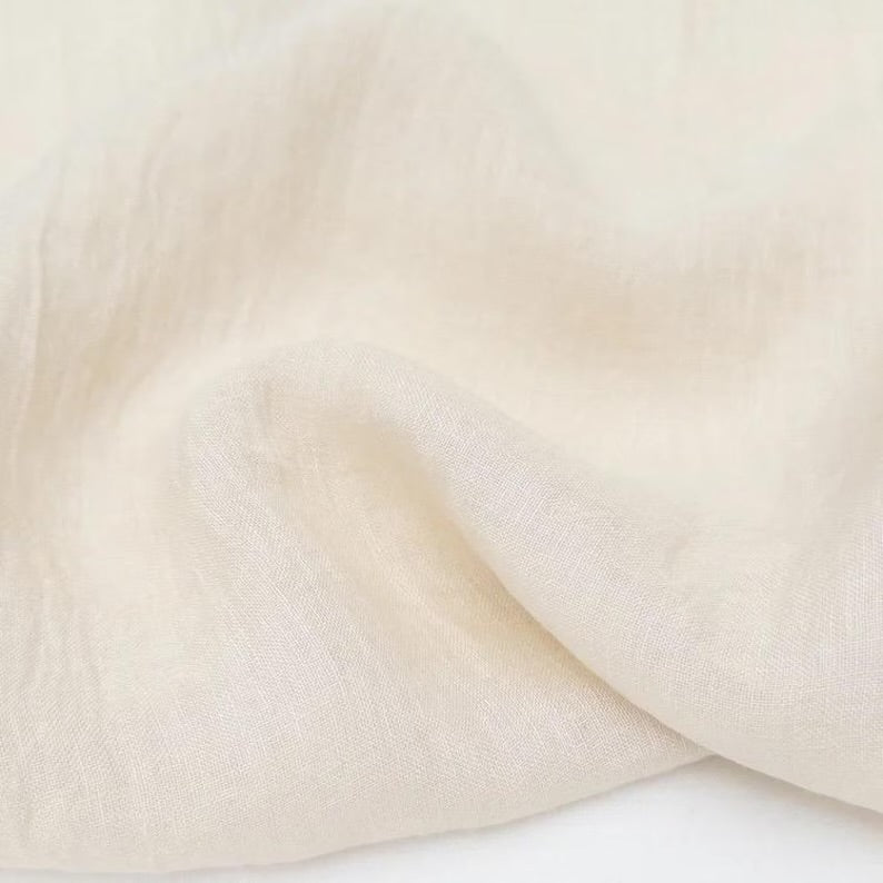 Aurelia 100% Linen Gauze Fabric – Lightweight, By the Metre