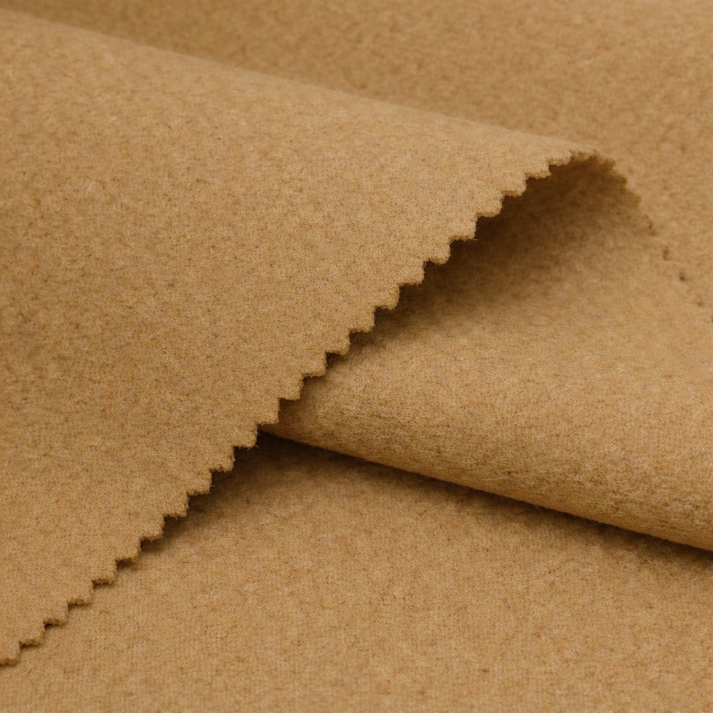 Heavyweight Melton Wool Fabric - 60% Wool Blend - By The Metre