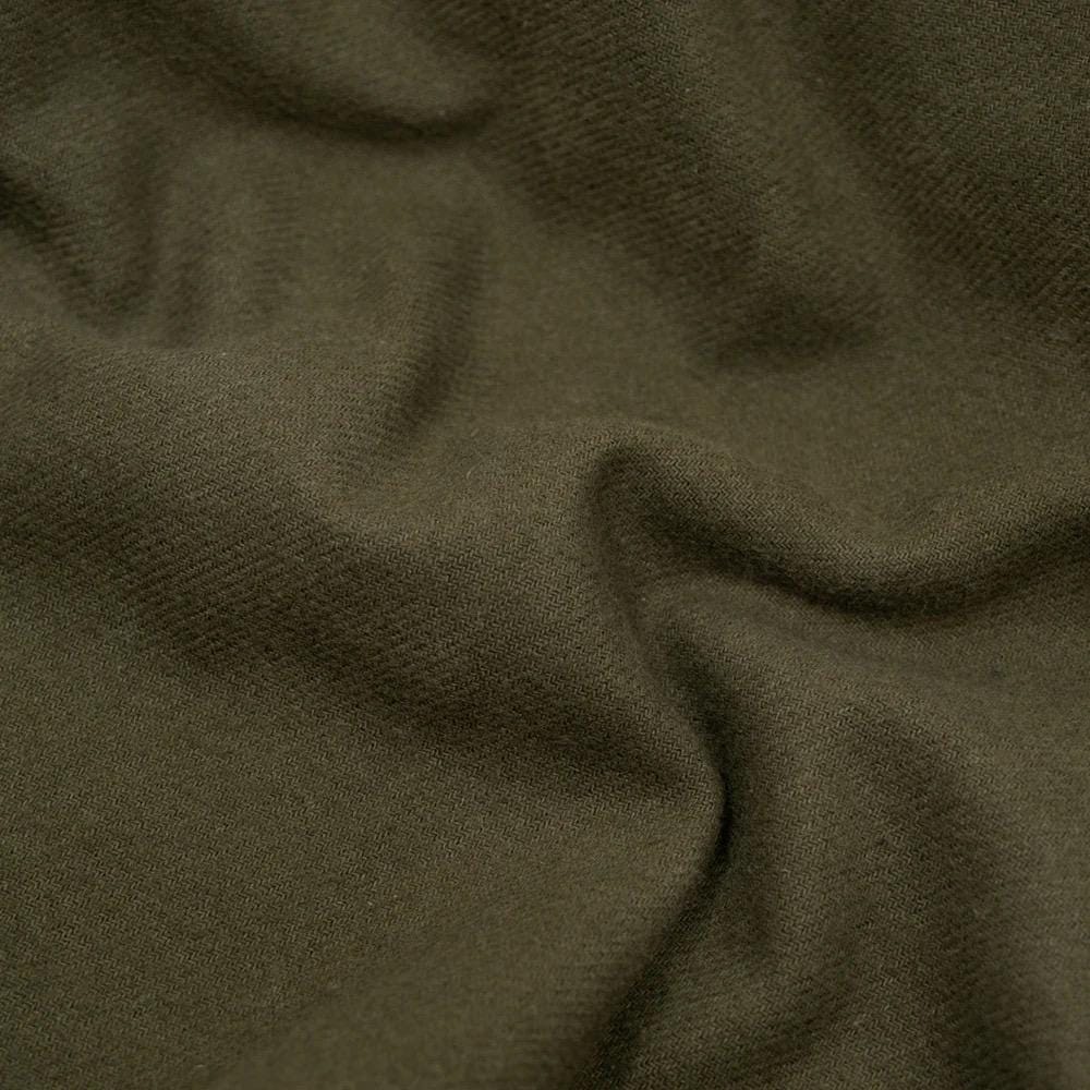 Organic Cotton Twill Fabric: Sustainable Brushed Twill, 55" Wide