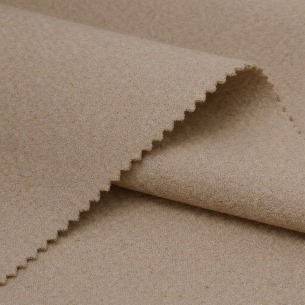 Heavyweight Melton Wool Fabric - 60% Wool Blend - By The Metre