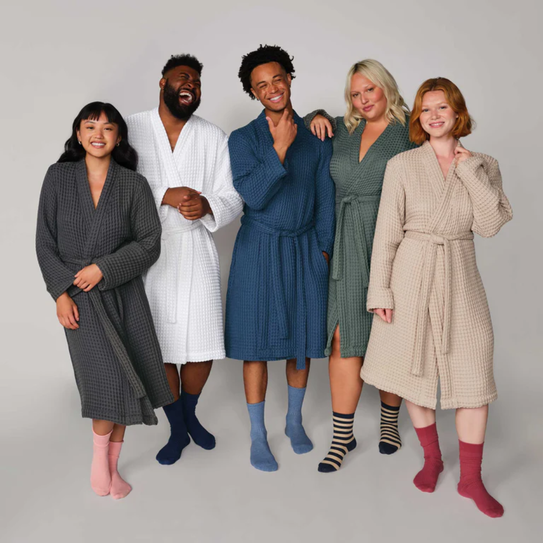 Organic Cotton Waffle Knit Fabric | Soft Two-Way Stretch