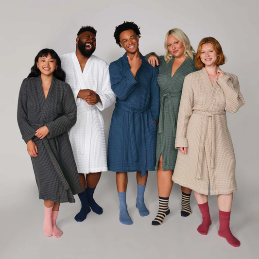 Organic Cotton Waffle Knit Fabric | Soft Two-Way Stretch