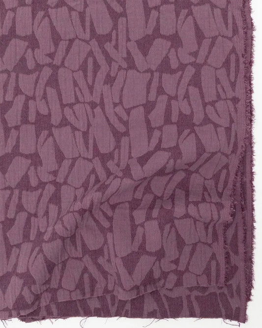 Linen Blend Jacquard Fabric by the Metre | Textured Cotton Rayon Linen Woven Fabric