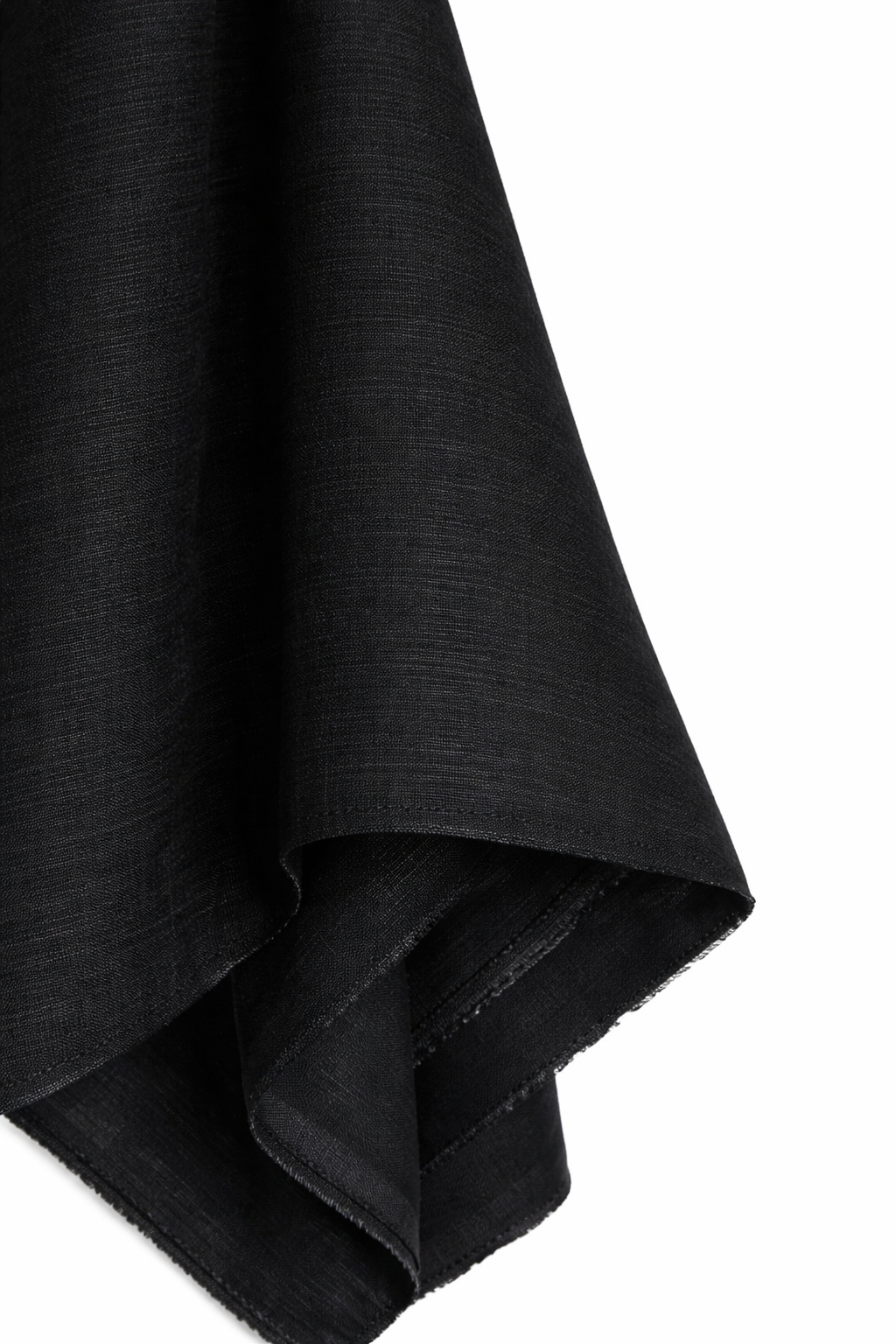 Sage Green and Black TENCEL™ Lyocell Linen Slub Fabric | 200 GSM, Soft Drapey