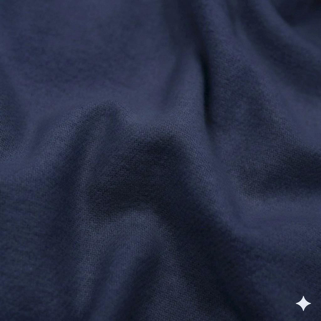 Organic Cotton Twill Fabric: Sustainable Brushed Twill, 55" Wide