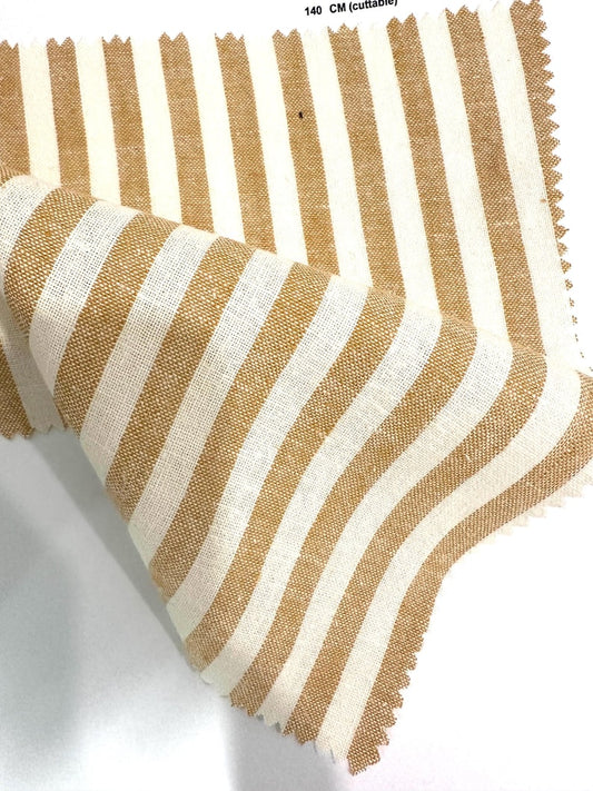 Hemp & Organic Cotton Stripe Fabric - view 1