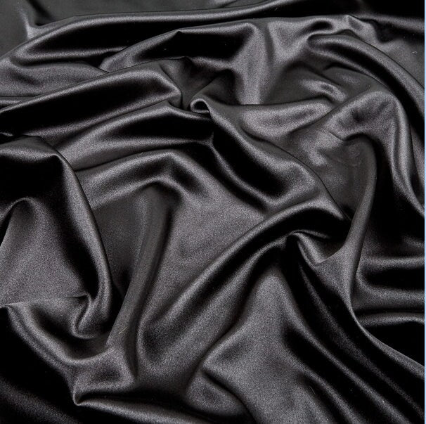 Silky Charmeuse Satin Fabric - Luxurious and Versatile for Garments and Decor (Classic Colours)
