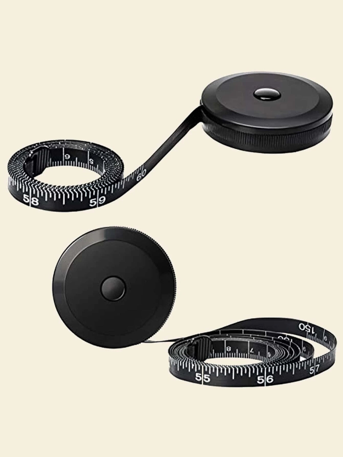 Retractable Measuring Tape: Dual-Sided, Soft, 60 inch / 150 cm