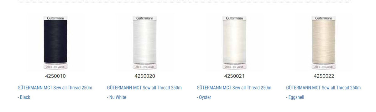 Gutermann Sew-All Thread: 250m All-Purpose Polyester Sewing Thread