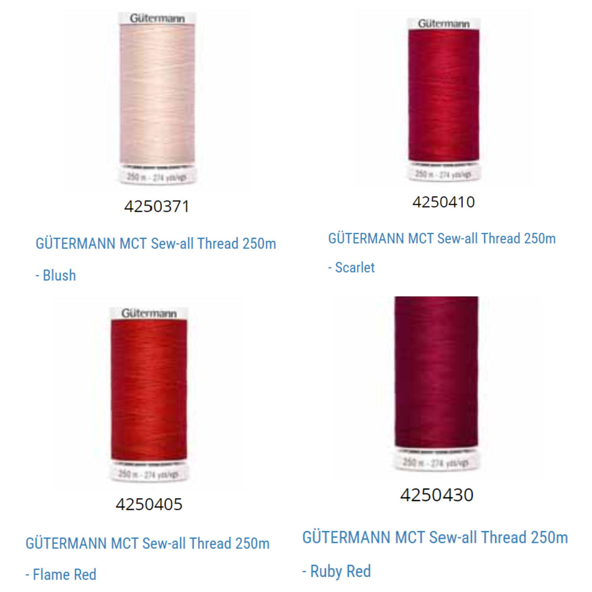 Gutermann Sew-All Thread: 250m All-Purpose Polyester Sewing Thread