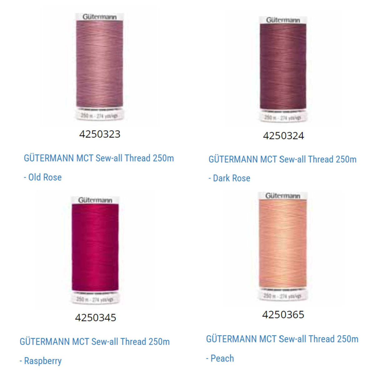 Gutermann Sew-All Thread: 250m All-Purpose Polyester Sewing Thread