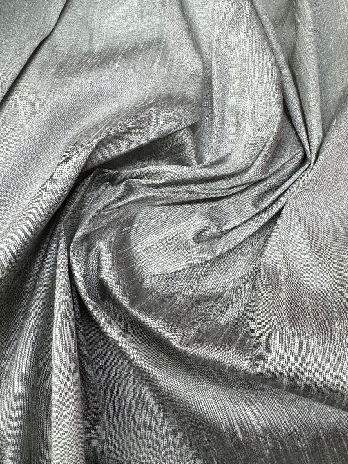 Indian Dupioni Silk Fabric: Textured Crisp Drape, By The Yard