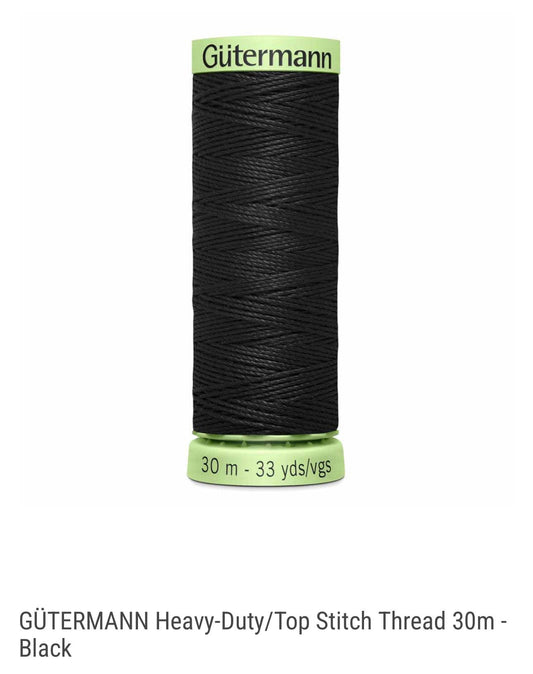 Top Stitch Thread: Heavy-Duty Sewing, Decorative Stitching (30m)