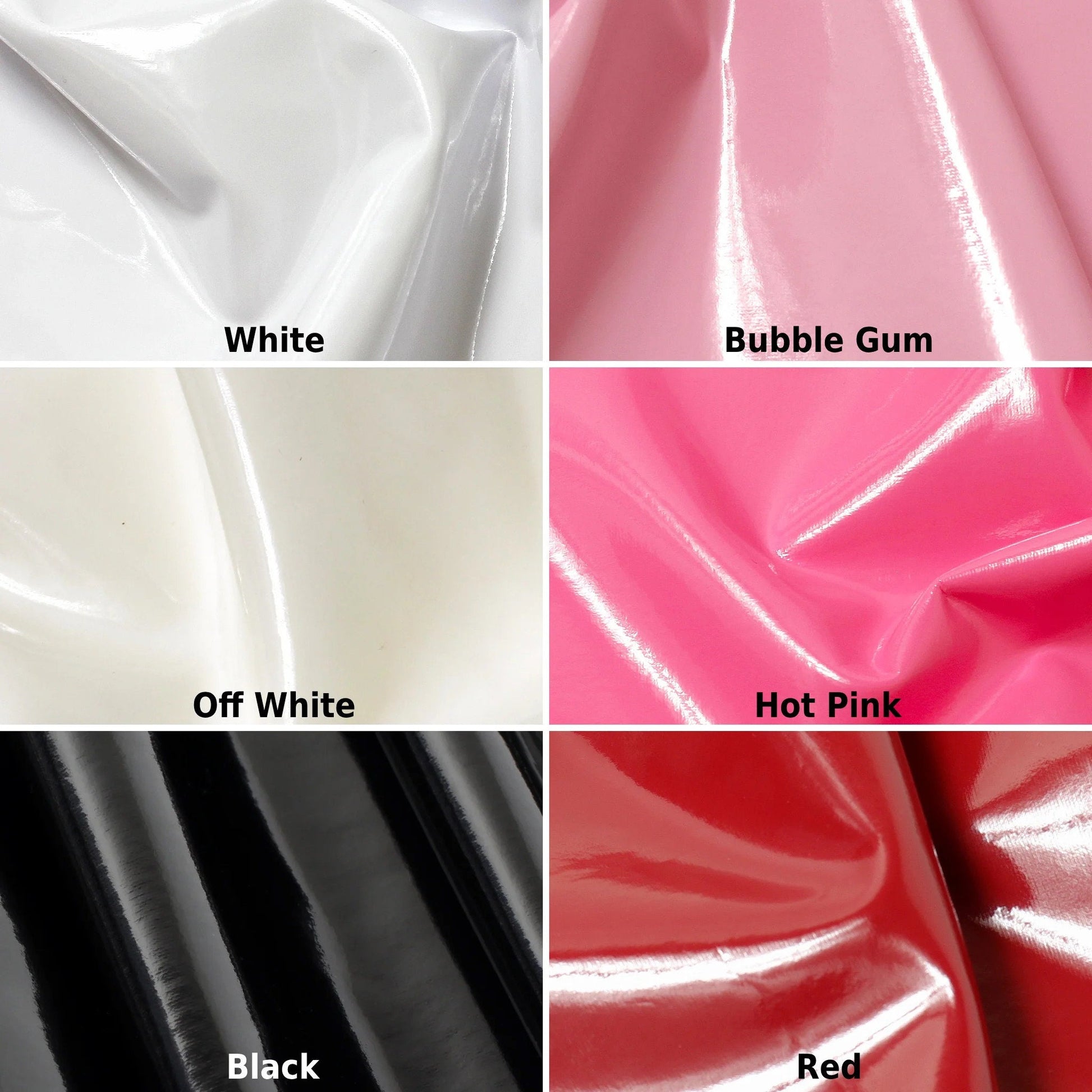 Glossy Patent Vinyl Fabric: Water-Resistant Cosplay Apparel - 54" Wide