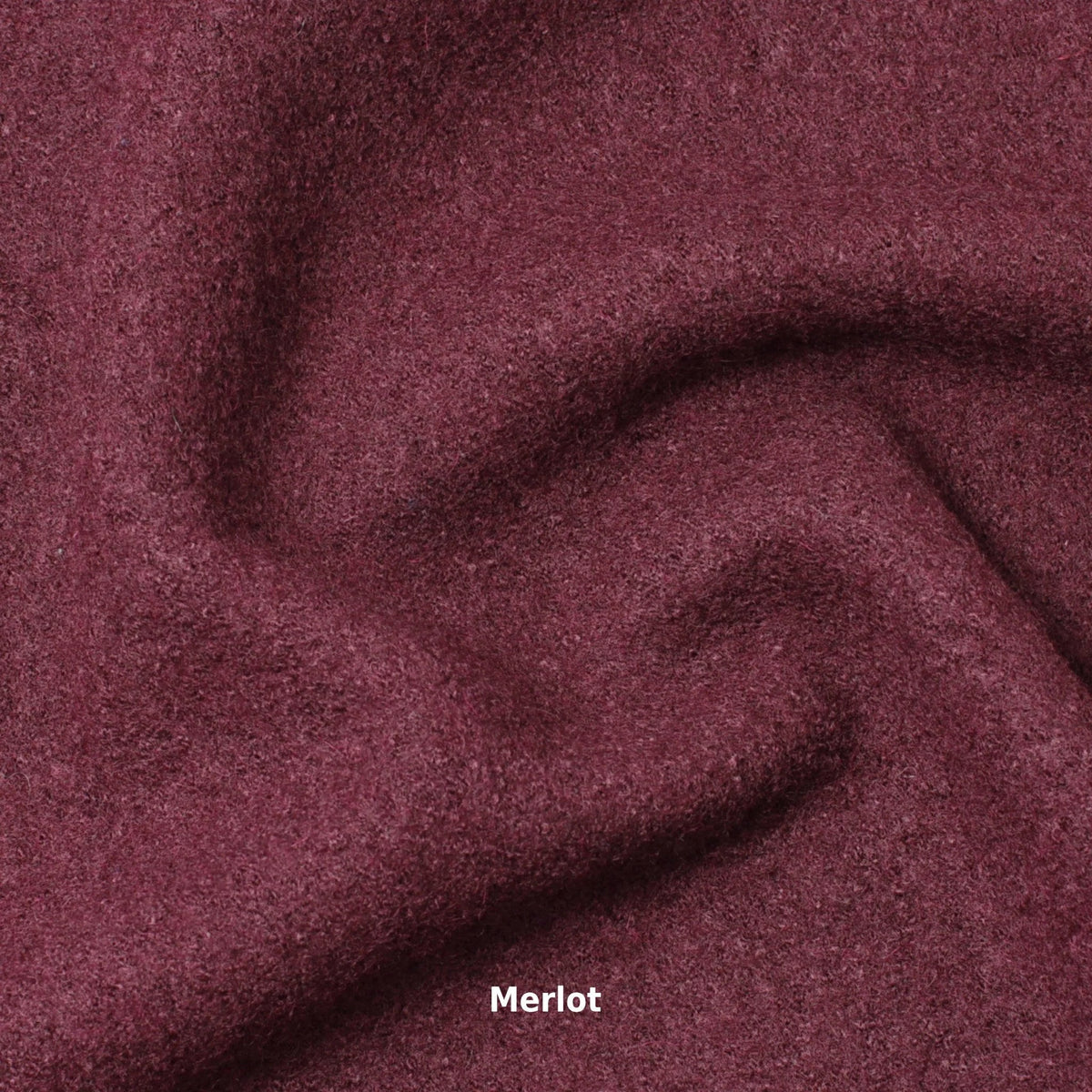 Boiled Wool Fabric: Natural White, Warm, Textured - 54" Wide