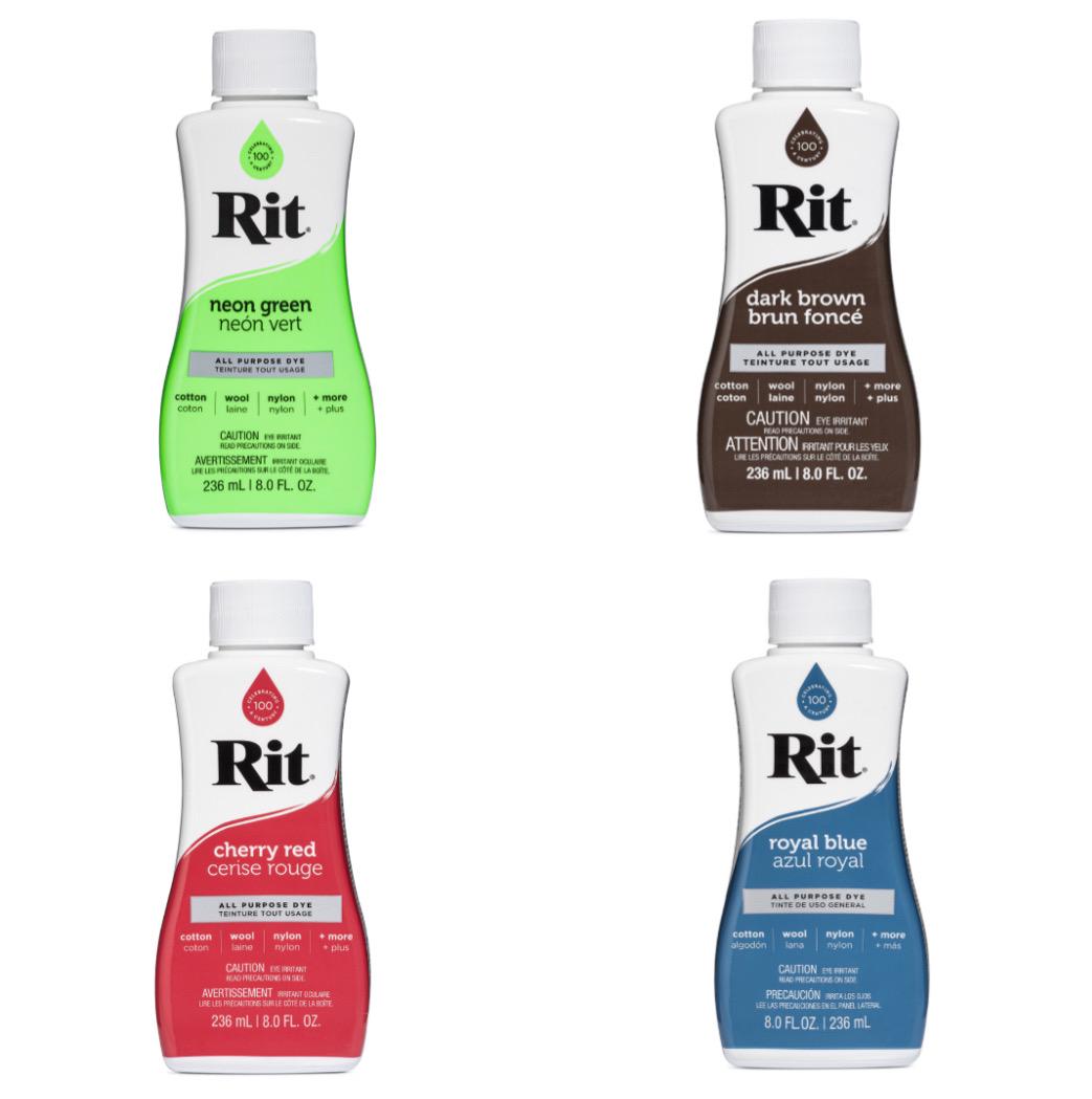Rit All-Purpose Liquid Fabric Dye: Cotton, Nylon, Rayon - 8oz