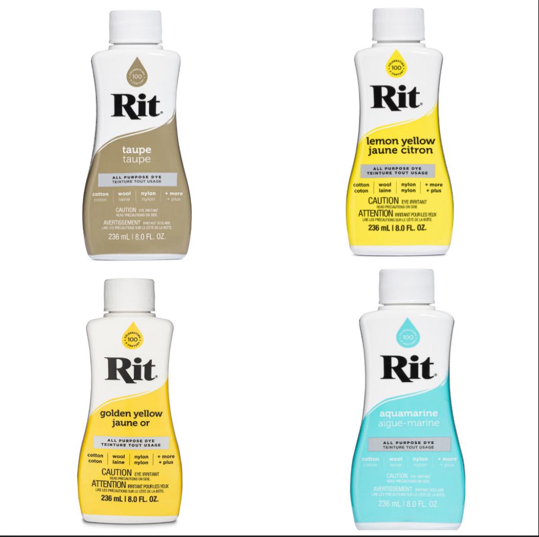 Rit All-Purpose Liquid Fabric Dye: Cotton, Nylon, Rayon - 8oz