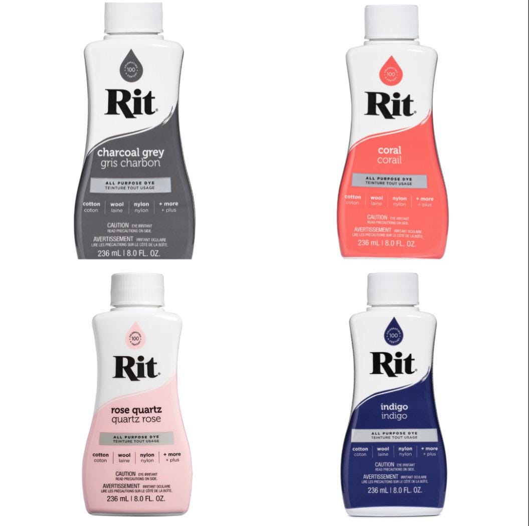 Rit All-Purpose Liquid Fabric Dye: Cotton, Nylon, Rayon - 8oz