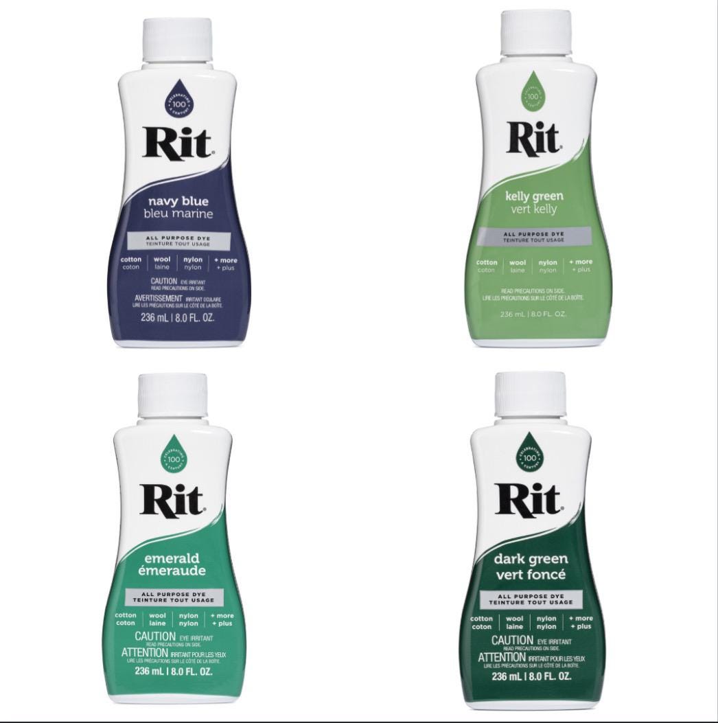 Rit All-Purpose Liquid Fabric Dye: Cotton, Nylon, Rayon - 8oz
