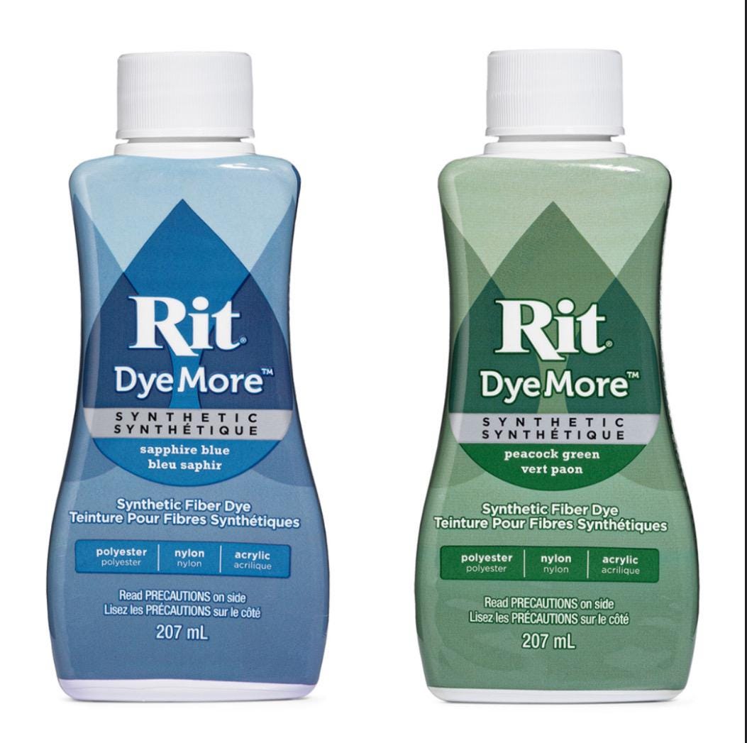 Rit DyeMore Synthetic Fabric Dye: Polyester, Nylon, Acrylic (7oz Bottle)