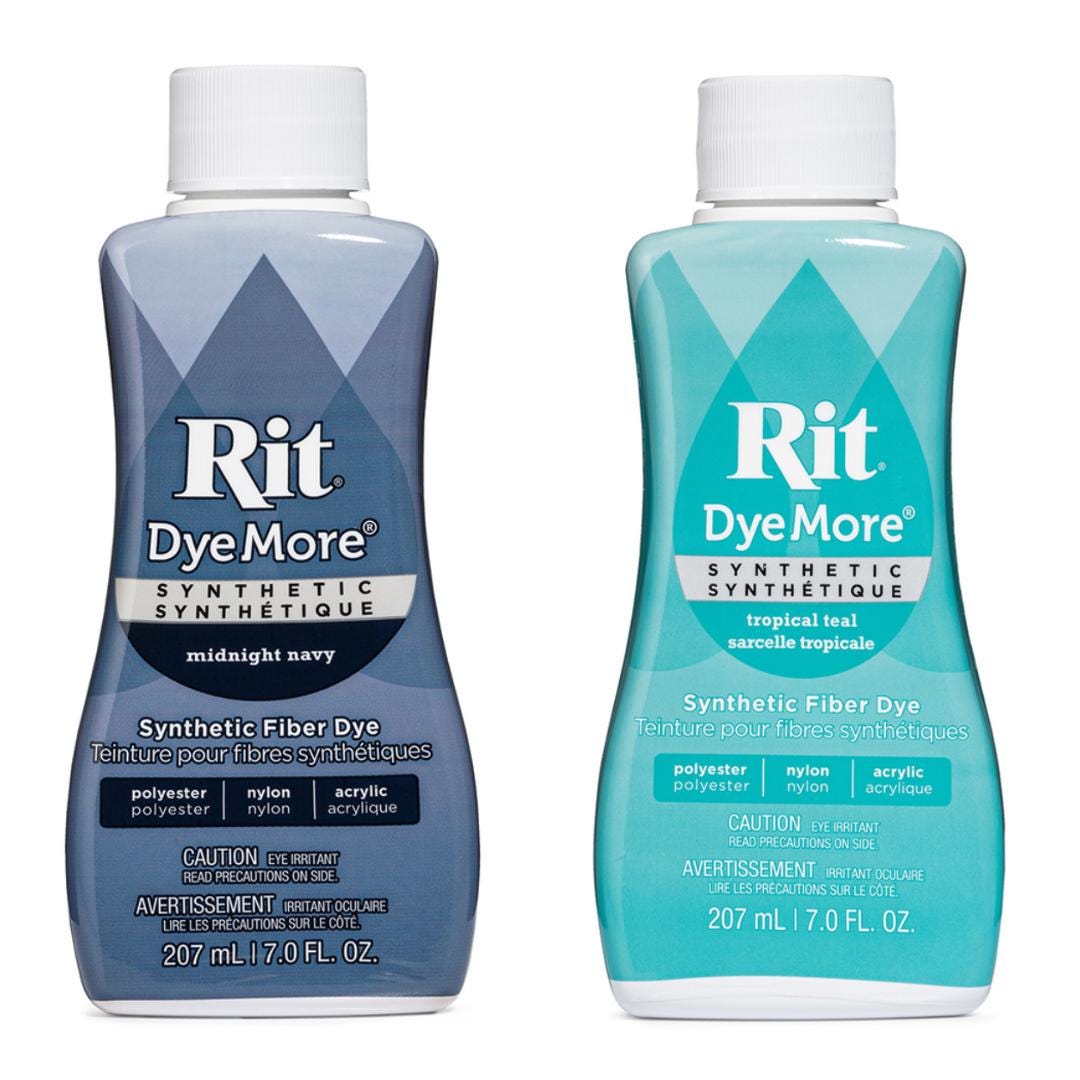 Rit DyeMore Synthetic Fabric Dye: Polyester, Nylon, Acrylic (7oz Bottle)