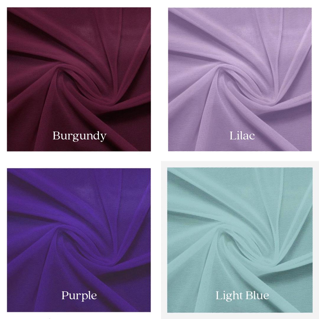 Nylon Stretch Mesh Fabric - Lightweight & Stretchy for Apparel, Costumes, Dancewear, and Crafts