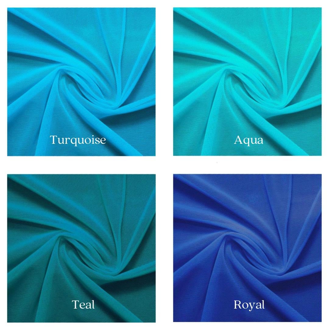 Nylon Stretch Mesh Fabric - Lightweight & Stretchy for Apparel, Costumes, Dancewear, and Crafts