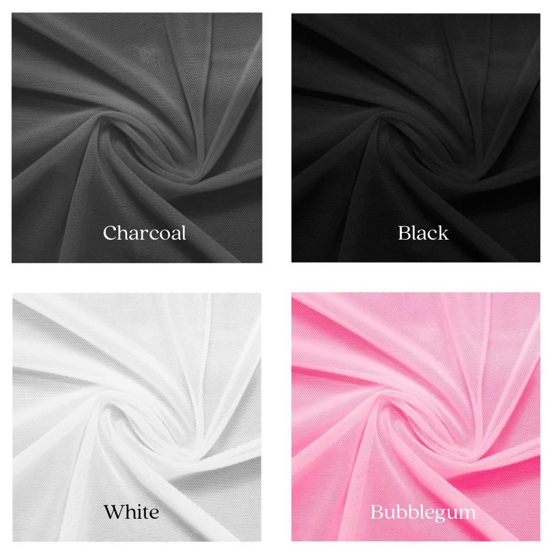 Nylon Stretch Mesh Fabric - Lightweight & Stretchy for Apparel, Costumes, Dancewear, and Crafts