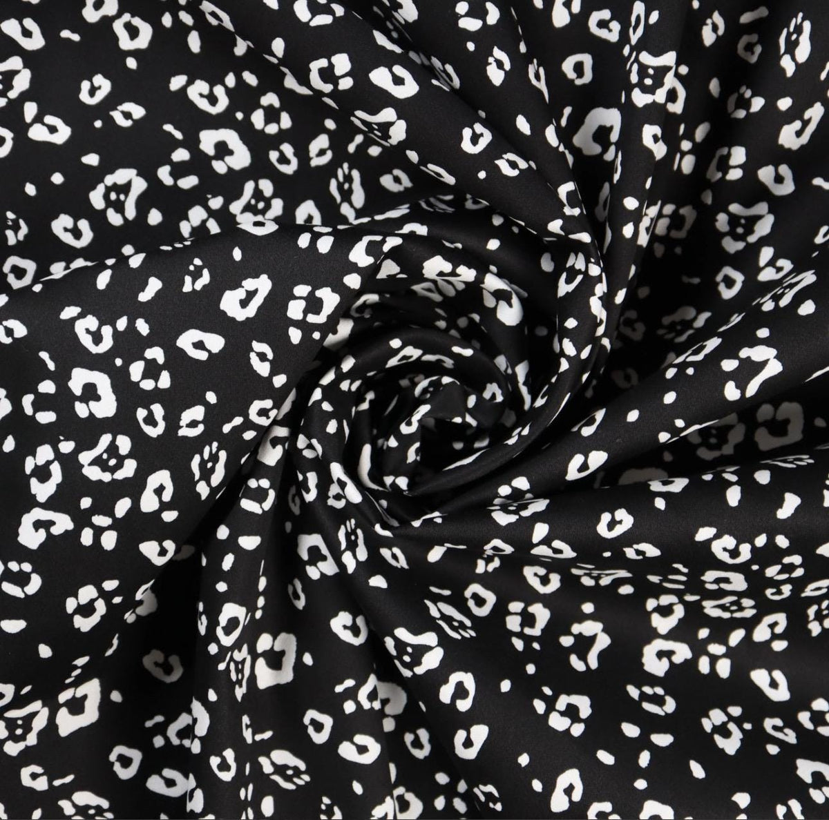 Floral Print Cotton Sateen Fabric: Soft Lightweight OEKO-TEX Certified