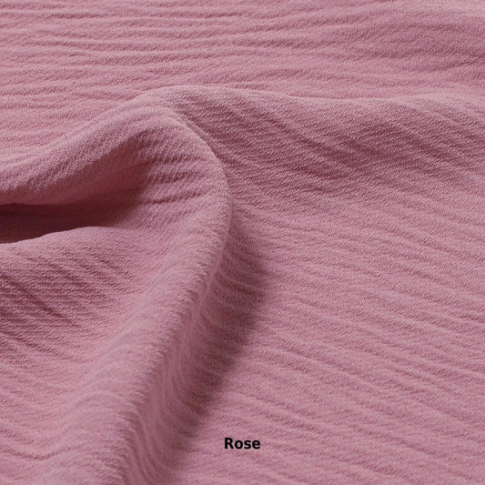 Crinkle Crepe Fabric: Lightweight Flowy Polyester, Sold by the Yard