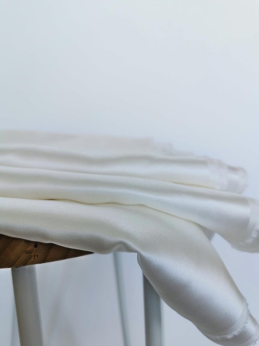Mulberry Silk Charmeuse Fabric: Luxe Satin Drape, 54" Wide