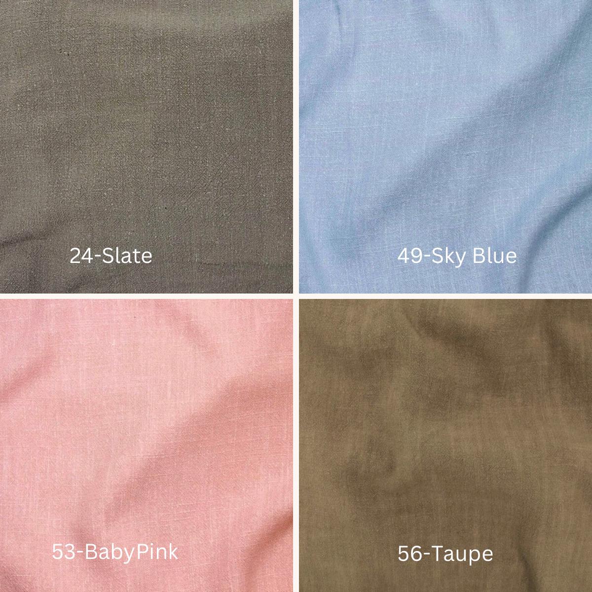 Linen Viscose Noil Fabric: Midweight Slub Texture, Oeko-Tex Certified