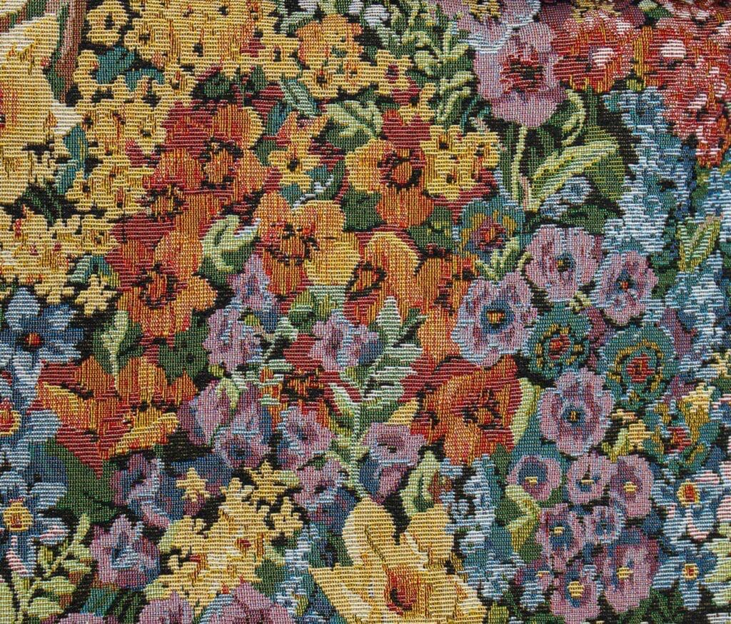 Floral Tapestry Jacquard Fabric - Heavyweight Upholstery, Home Decor