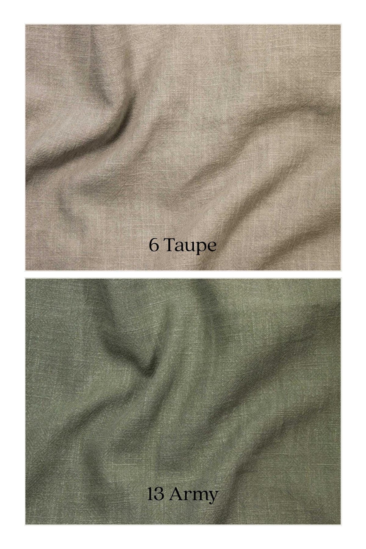 Stone Washed Ramie Fabric By The Meter | 240gsm Natural Fiber