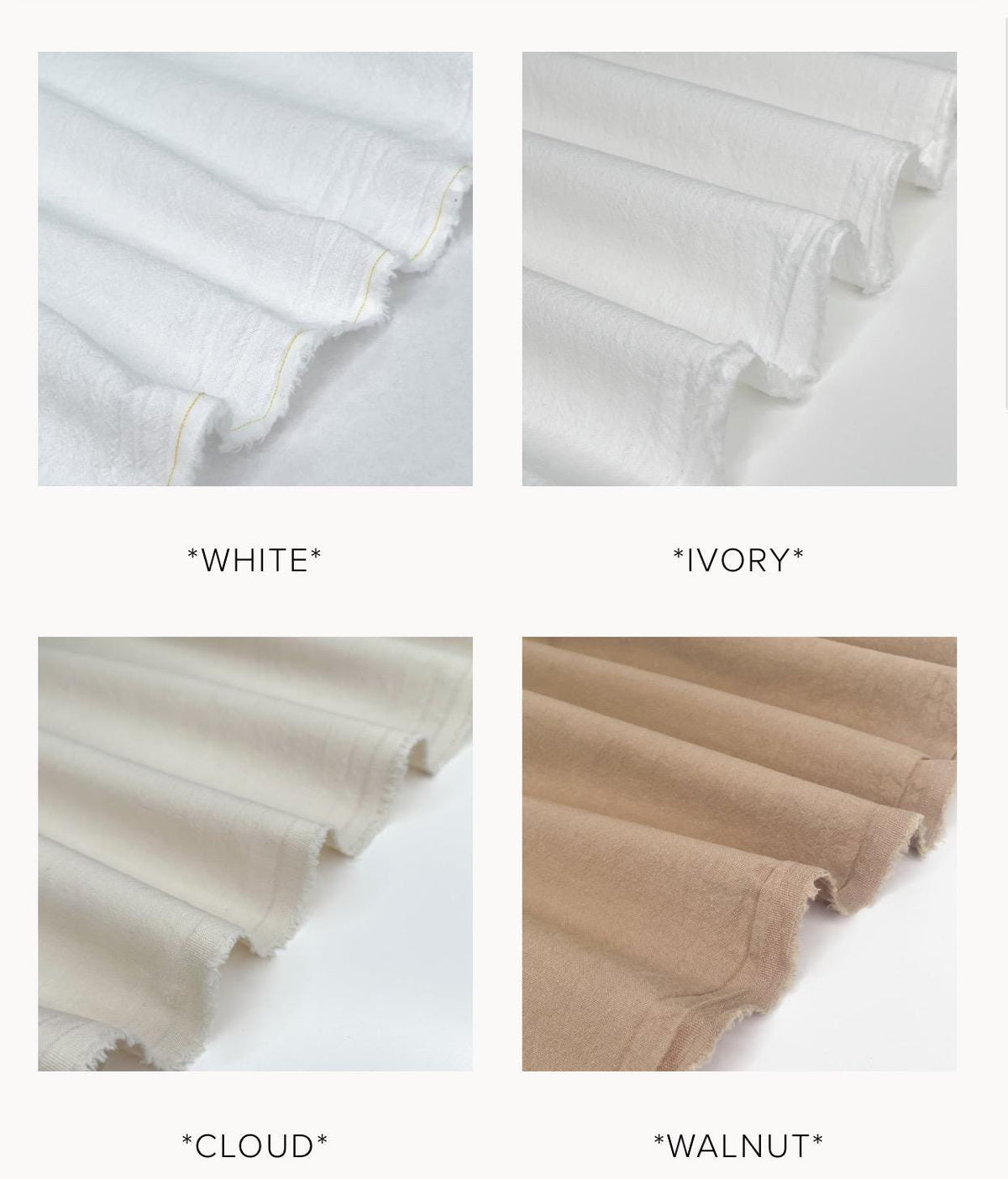 Sandwashed Cotton Fabric: Lightweight 160 GSM, 57" Wide