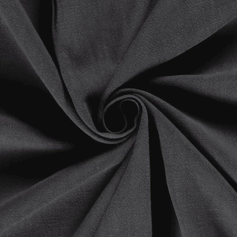 Stone Washed Ramie Fabric By The Meter | 240gsm Natural Fiber