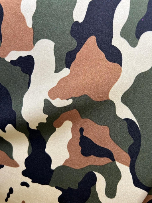 Camouflage Nylon Spandex Fabric: 4-Way Stretch Activewear Material