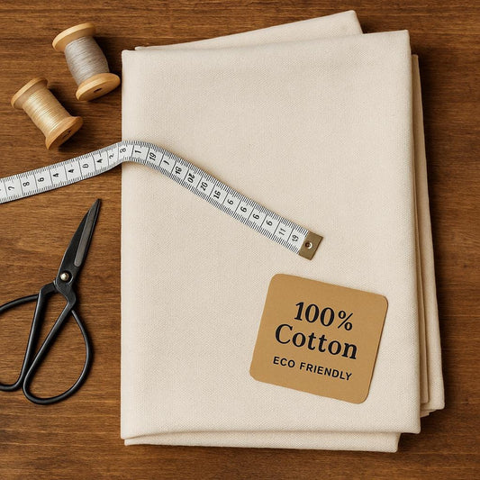 Natural Cotton Canvas Fabric: Extra Wide 126" Heavy Duty Material