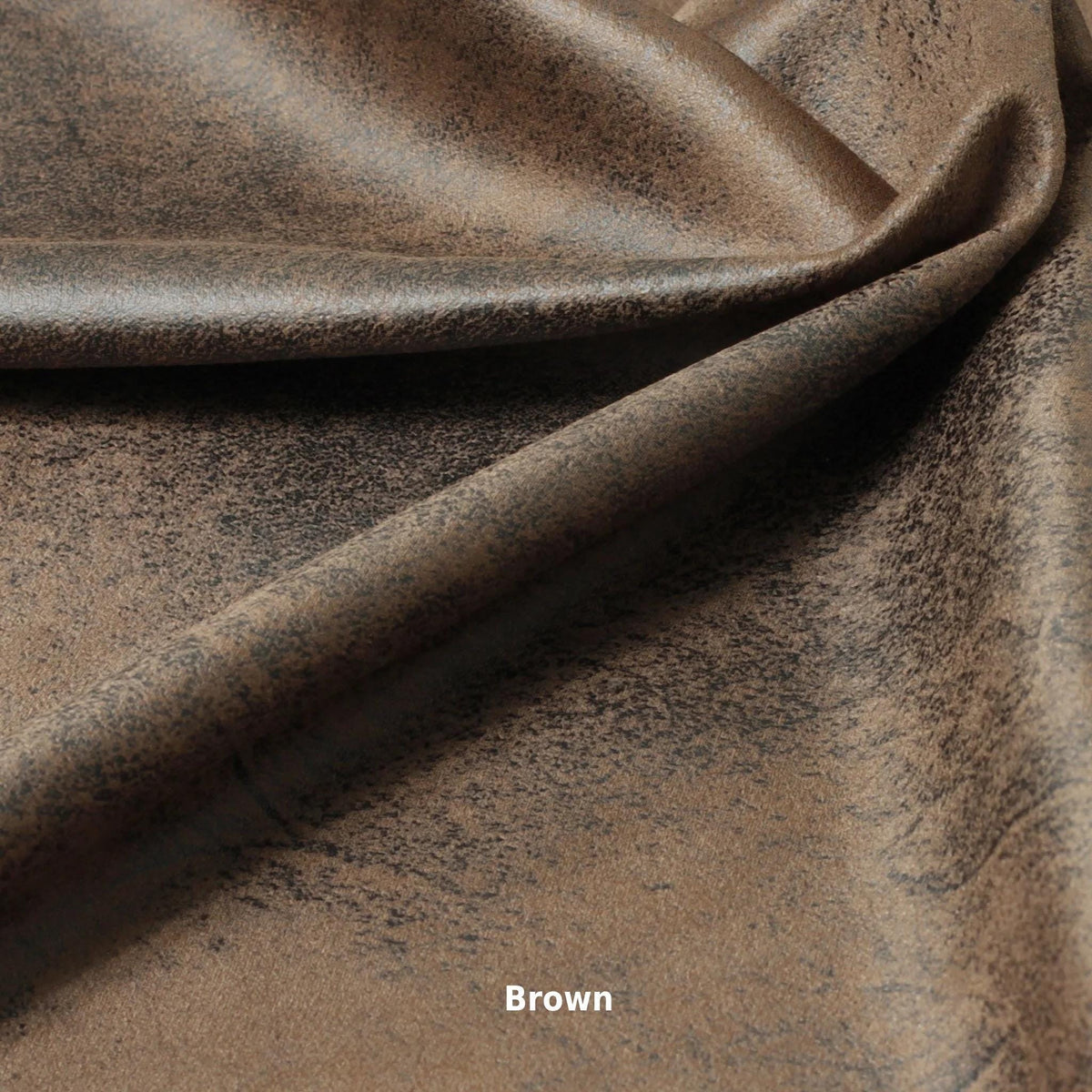 Distressed Vegan Leather Fabric: Faux Suede with Foil, 54" Wide