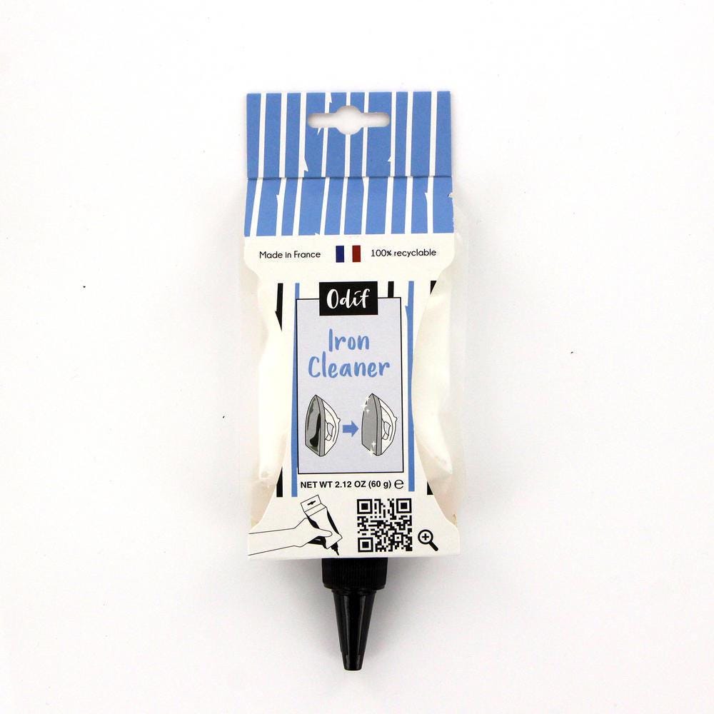 Odif Hot Iron Cleaner: Removes Fusible Residue, Safe for Irons (60 g Pouch)