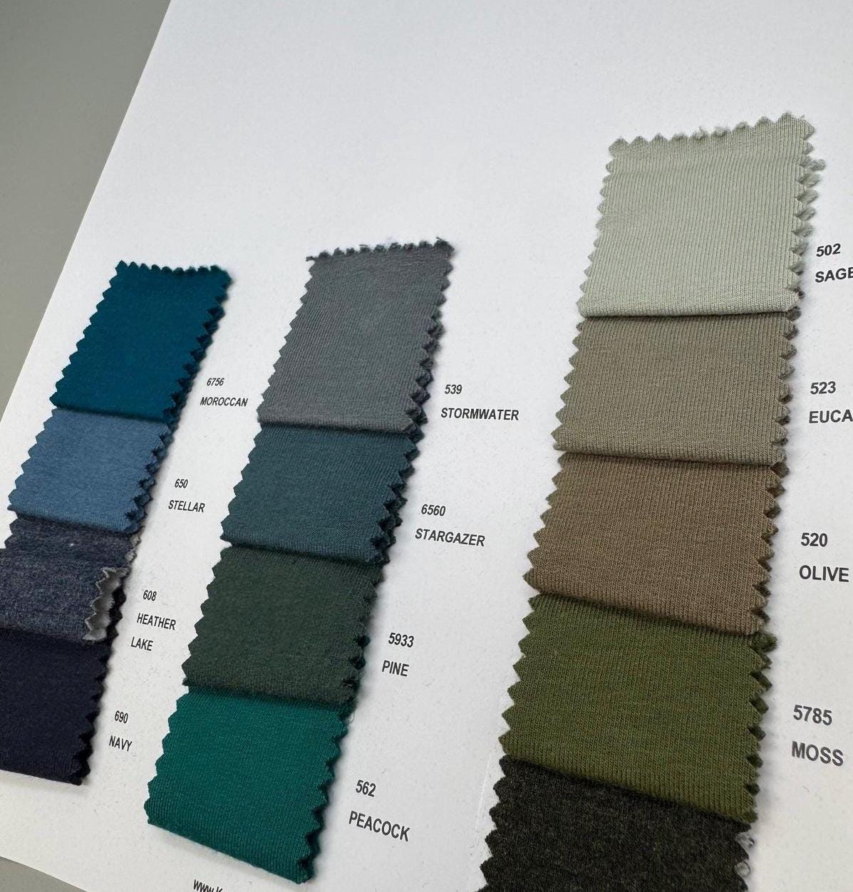 Soft Bamboo Cotton Stretch Fleece Fabric: OEKO-TEX® Certified, 60" Wide