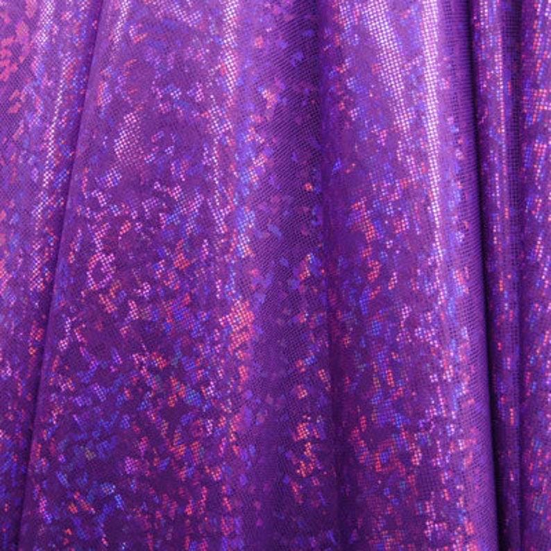 Holographic Shatter Glass Spandex Fabric - 60" Wide - Dance, Swim, Costume
